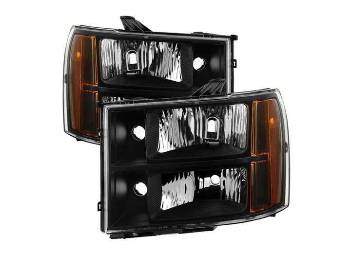 Spyder Automotive - 0713 Sierra Crystal Headlightsblack Driver/passenger - 9034749