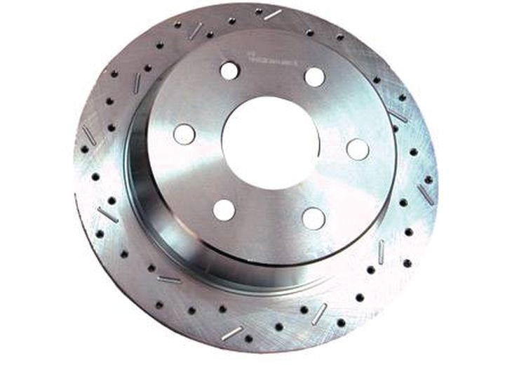 Stainless Steel Brakes - (dpn)9906 Gm 1500 Suv Drilled Slotted Plated Rear Driver Side Rotor - 23143AA3L