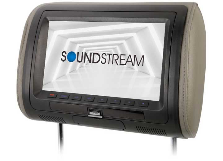 Sound Stream - Universal Dvd Headrest W/9in Lcd 3 Color Changeable - VHD90CC