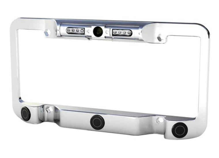 Sound Stream - Universal License Plate Frame W/builtin Rearview Backup Camerachrome - VLP2CSC