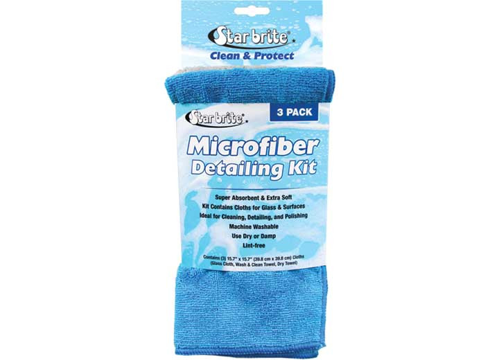 Star Brite  - Microfiber Detailing Kit (3pc) - 40079