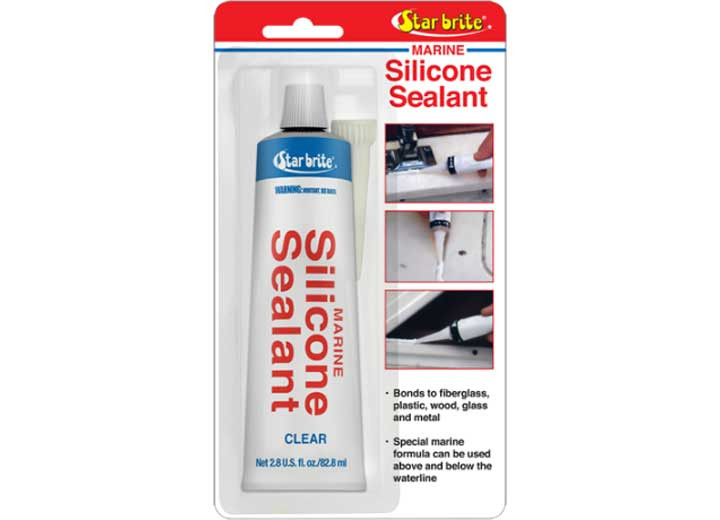Star Brite  - Silicone Sealant Clear 2.8 Oz. - 082102P