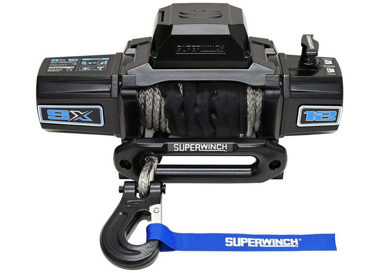 Superwinch - Sx12sr Winch; 12000 Lbs; 12 Vdc; 3/8 In X 80ft Synthetic Rope; 6.0 Hp - 1712204