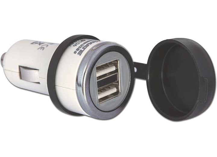 Tecmate  - Optimate Usb 2100ma Dual Output Usb Charger With Auto Plug. - O-106