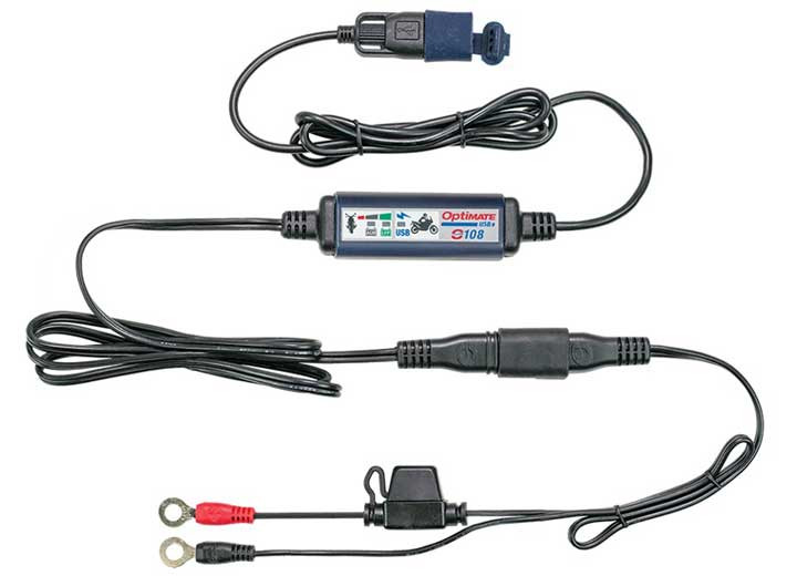 Tecmate  - Optimate Smart Inline 3300ma Usb Charger Kit W/ Standby Mode & Vehicle Battery Monitor - O-108KIT