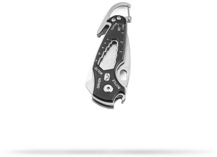 True Brands - Smartknife  2.125 In  Drop Point  420  Bead Blasted  Steel  Frame  Keyrin - TRU-KNF-0013