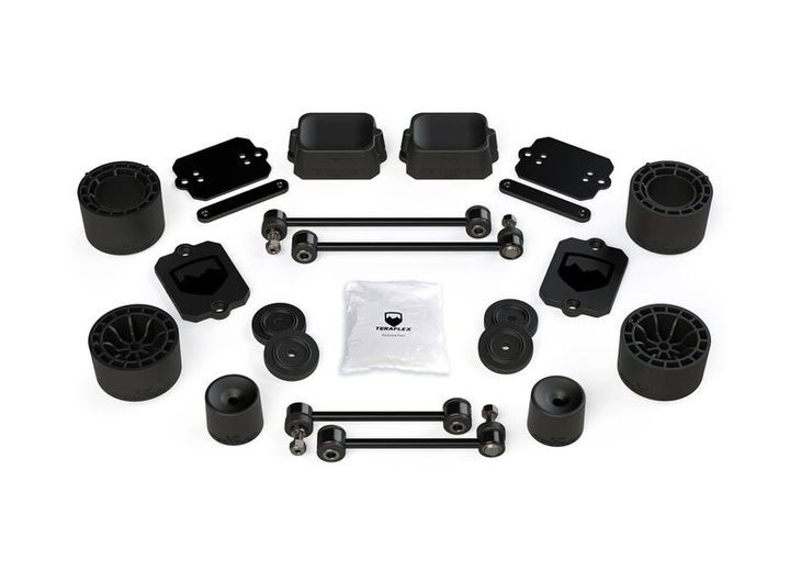 TeraFlex - Jlu 4dr Sport/sahara: 2.5in Spacer Lift Kit  No Shocks Or Shock Extensions - 1365200