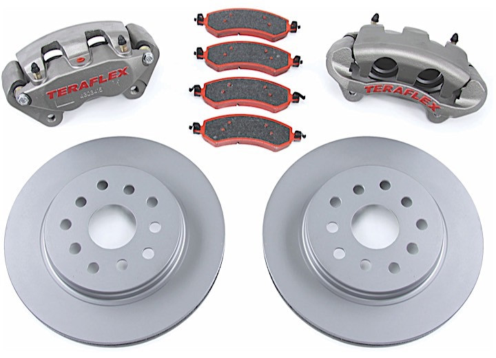 TeraFlex - Big Brake Kit Jk Front Complete Big Calipers Plain Rotors 13.3in - 4303400