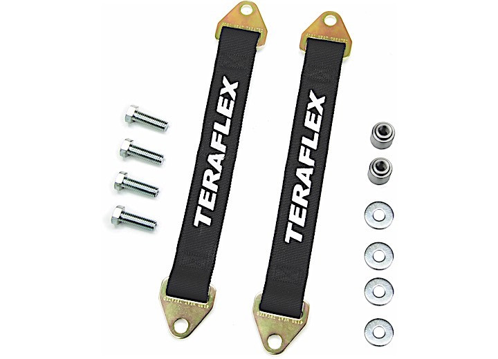 TeraFlex - Limit Strap Kit Jk Front Pair 15.5in Straps With Hardware - 4853155