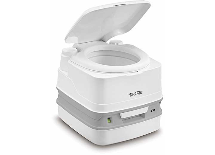 Thetford - Porta Potti 335: 2.6 Fresh Water 2.5 Gal Waste Water 27 Avg Flushes - 92828