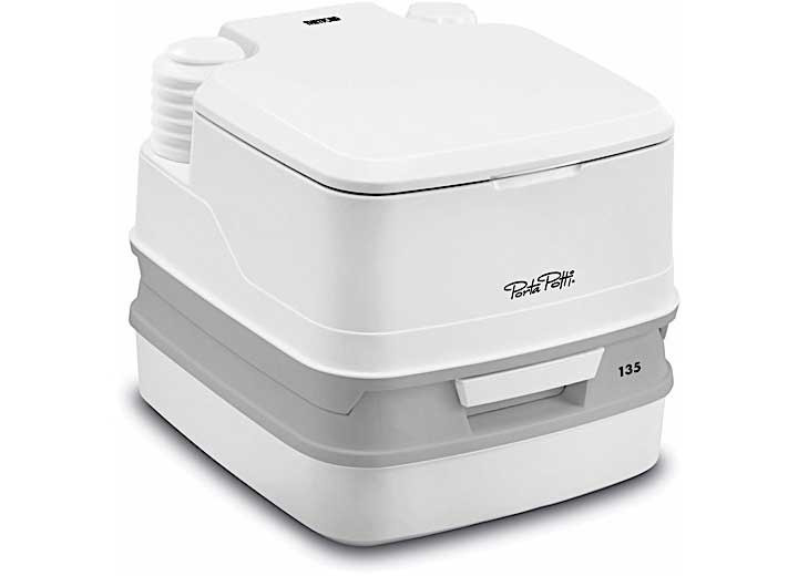 Thetford - Porta Potti 135 White/gray Plastic Portable Toilet  2.6 Gallons - 92860