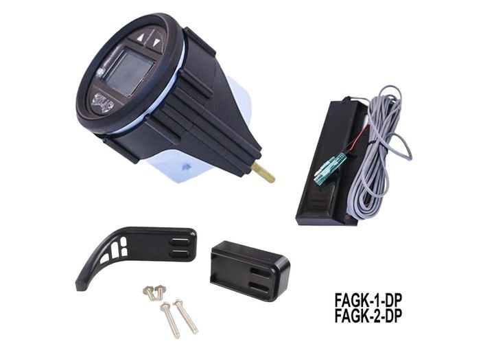 TH - Hydraulic Gauge Kit Fits 4in & 8in Atlas Jack Plates  Black Bezel - FAGK-1-DP