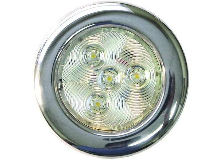 TH - Warm White  3in Led Puck Light Polished Stainless Steel 0.5w Ledsretail - LED-51827-DP