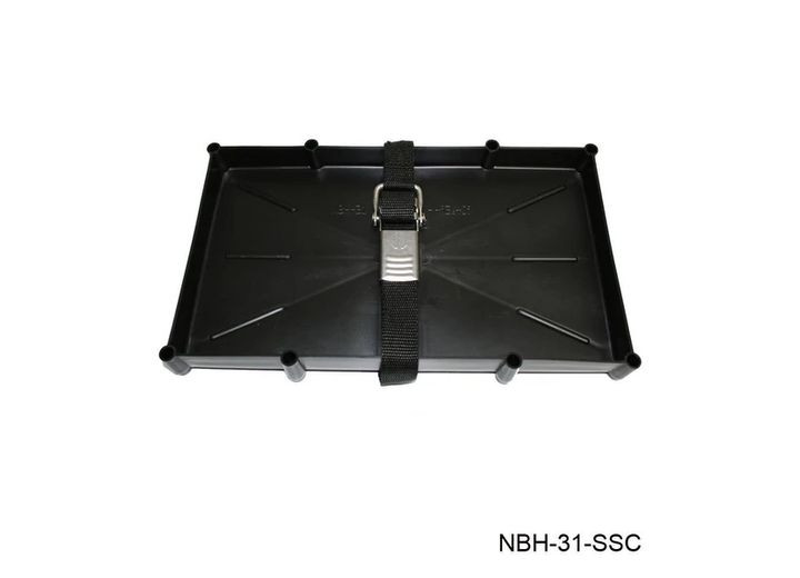 TH - 29/31 Series Battery Tray W/ Stainless Steel Buckled Strap - NBH-31-SSC-DP