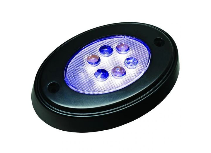 TH - Oval Courtesy Light With Mounting Ring  Black - OCL-1K-DP