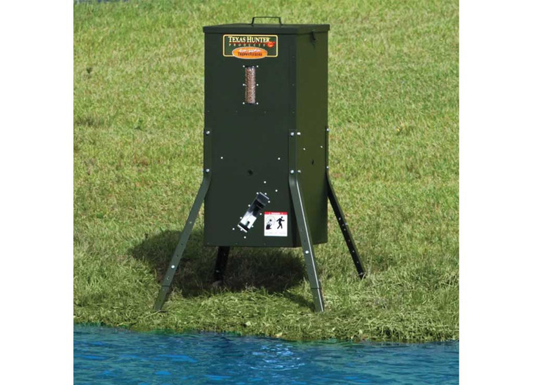 Texas Hunter - 70 Lb Lake & Pond Fish Feeder With Adjustable Legs - DF125AL