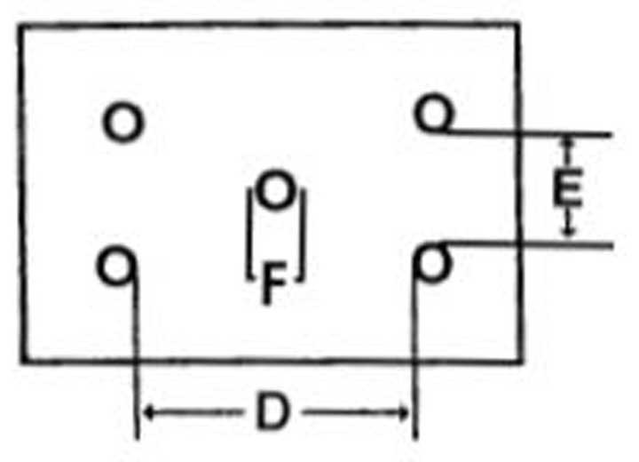 TRP - Trailer Suspension Tie Plate  Hole Centers: 25/16in X 13/4in; 2000 Lbs Axle - TP-175175