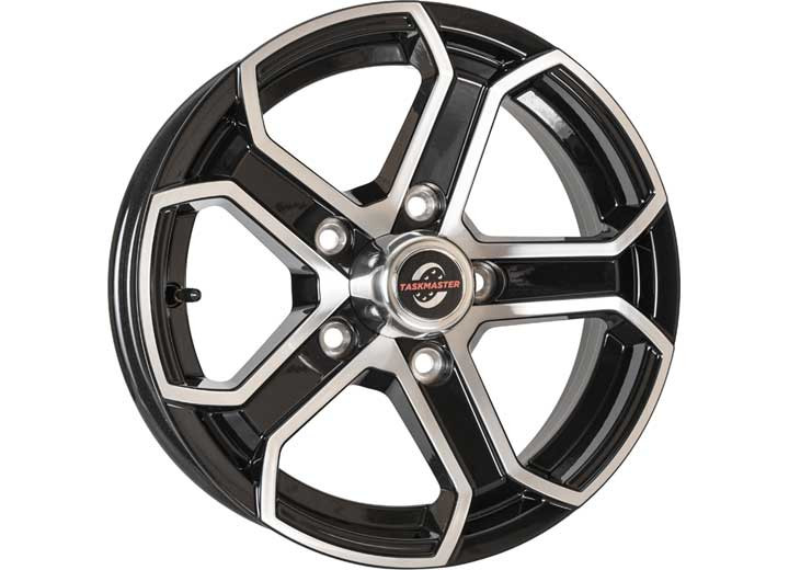 Taskmaster - Alum Trlr Wheel  15x5 5x5 Blk Machined Face 5spoke  3.19cb 0os 2160lcc - LZA550550BMF