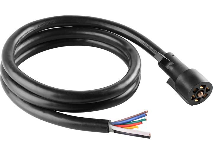 Tow-Rite - 7way Trailer Cord 7ft  Black 14ga - RT1832