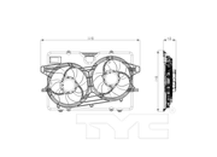 TYC - 0812 Fd Escpe/mc Mrner 3.0l V6 Rad & Cond Cfa - 622410