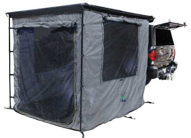 Overland Vehicle Systems - Hd Nomadic 2.0 Awning Room Enclosure Grey Body Green Trim (4 Walls & Floor) - 18089920