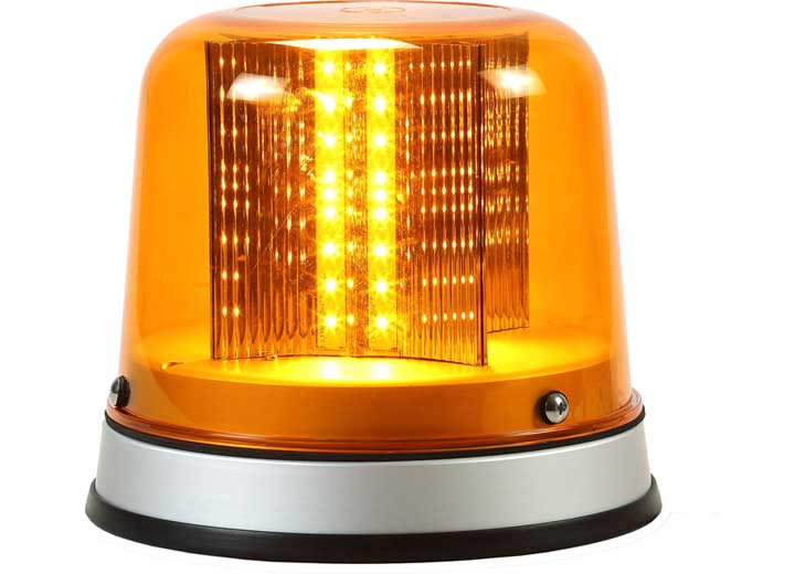 Uni-Bond Lighting - 8in Heavy Duty Led Beacon 6 Pattern Amber - E-890A