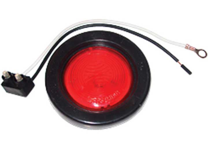 Uni-Bond Lighting - 2in Round Sealed Red Open Grommet & Pigtail Kit - KT3205R