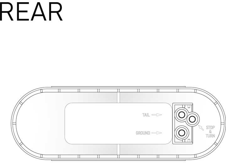Uni-Bond Lighting - Led Oval Stt Lamp Red  1diode - LED2238-1R