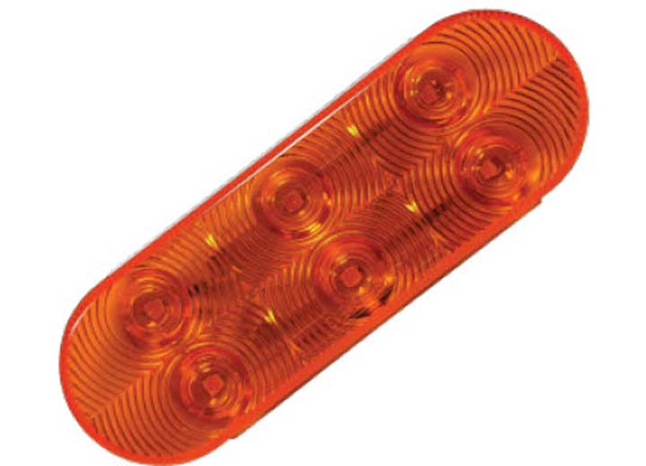 Uni-Bond Lighting - Led Heated Tail Lamps 6diodes Amber - LED2238H-6A
