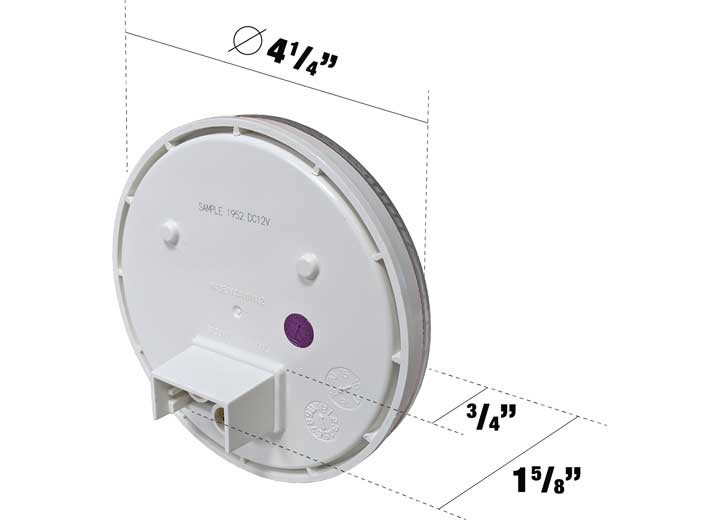 Uni-Bond Lighting - Led 4in Round Clear Back Up Lamp  7diodes - LED4000-7C