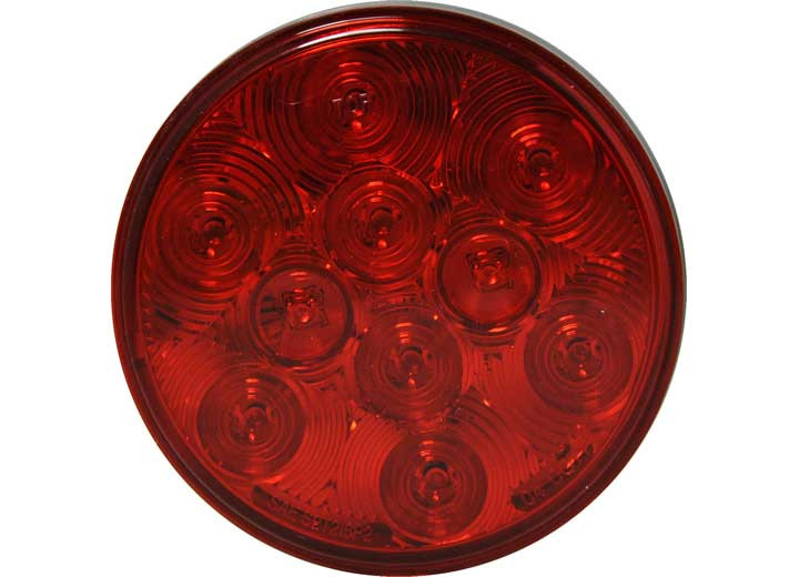 Uni-Bond Lighting - Led 4in Round Stt Lamp Red  10diodes - LED4000S-10R
