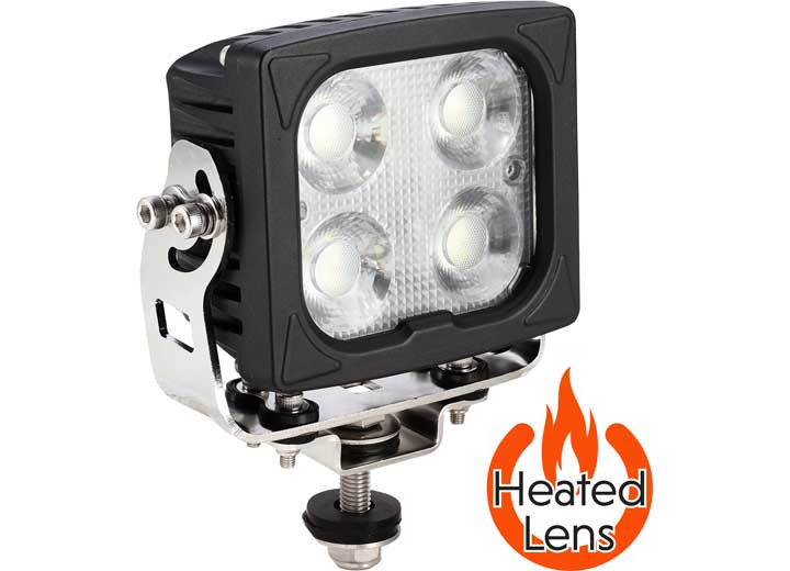 Uni-Bond Lighting - 4.75in X 4in Heated Lens Led Flood Lamp W/ Deutch Connectors - LW4422H