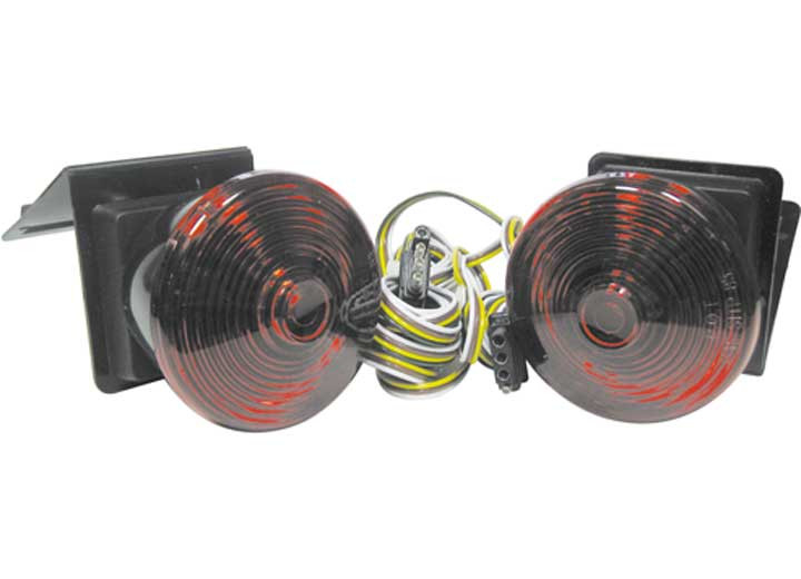 Uni-Bond Lighting - Tow Light Kit W/ 4in Stt Lamps & Hinge Flaps - TW4402R