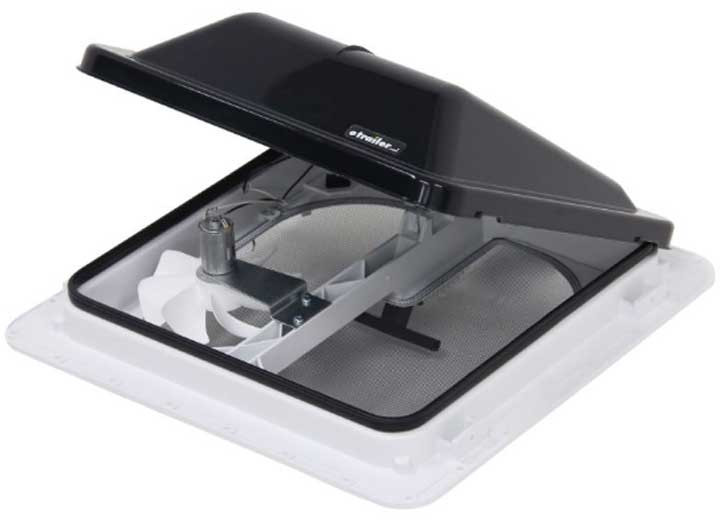 Ventline - 12v Powered Roof Vent Smoke Dome Plastic Flange Polar White Screen Frame - V3094-603-00