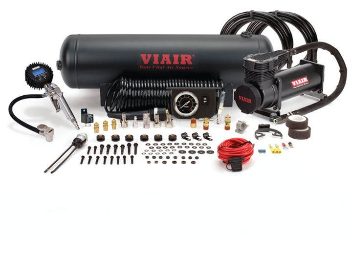 Viair Corporation - 485c Stealth Black Gen 2 Onboard Air System (12v 200 Psi Compressor 2.5 Gal Tank) - 20002