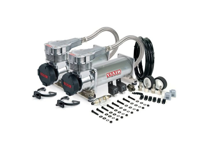 Viair Corporation - 485c Dual Pack Stealth Black(gen 2) W/black Filter (200 Psi) - 48542