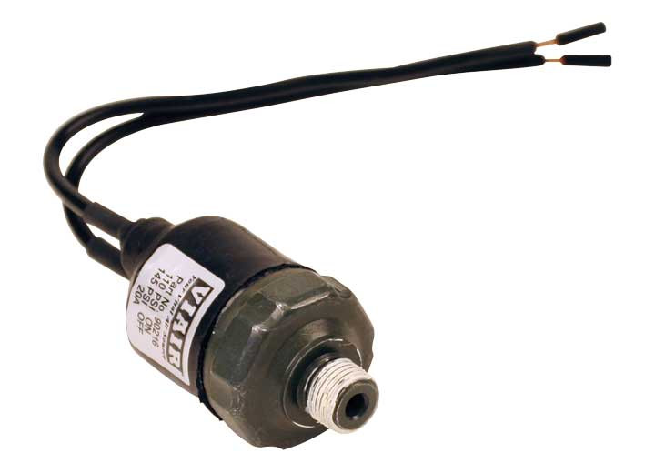 Viair Corporation - Sealed Pessre Switch 1/8in M Npt Port 12 Ga Lead Wires (90 Psi On 120 Psi Off) - 90223