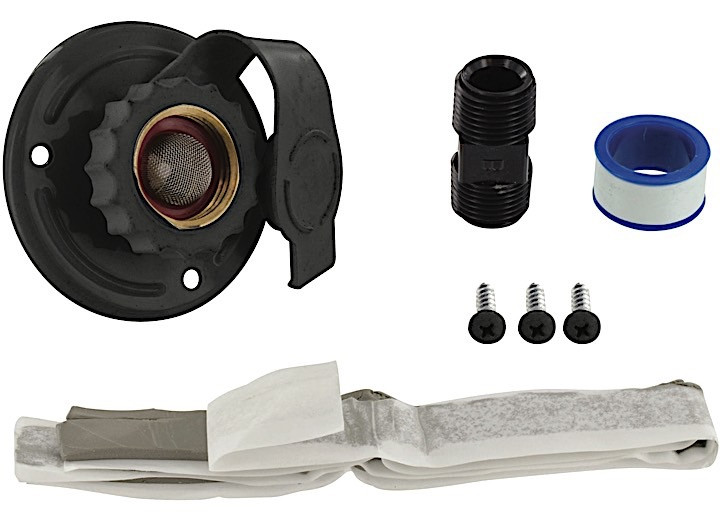 Valterra - Water Inlet 23/4in Metal Flange Fpt Black Carded - A01-0175LFVP