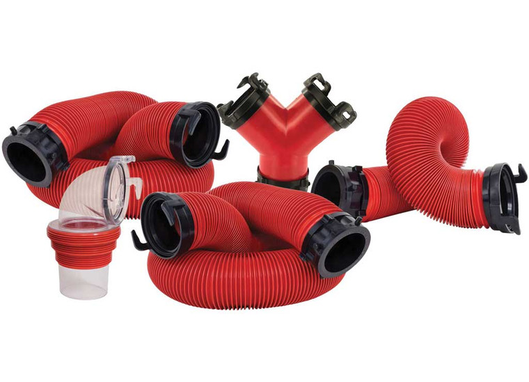 Valterra - Ez Coupler Dual Drain System W/5ft Ext Hose Boxed - D04-0178