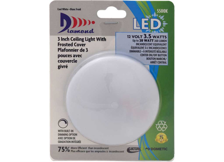 Valterra - Led Clg Light 3in Cl Wht Surf Mt - DG72410VP
