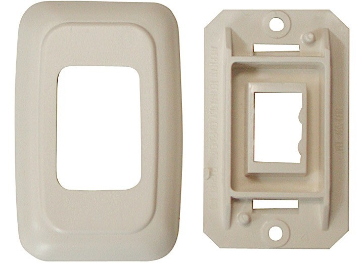 Valterra - Single Base And Plate Contour Wall Plate Assembly  Ivory - DGPB3158VP