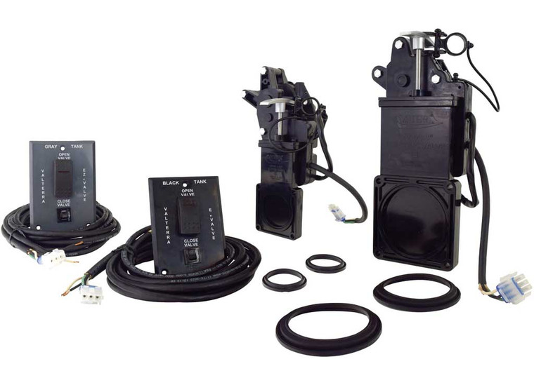 Valterra - Evalve Electric Waste Valve System W/2 Switches 11/2in & 3in No Fittings Bo - E1013NEVP