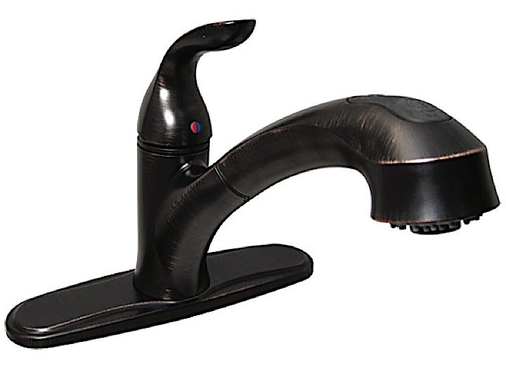 Valterra - Kitchen Faucet 8in Pull Out Hybrid 1 Lever Ceramic Disc Rubbed Bronze - PF231541
