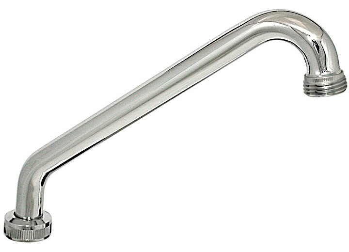 Valterra - Spout 8in Hirise Tubular For 2 Hdl Kitchen Faucets Brass Chrome - PF281010