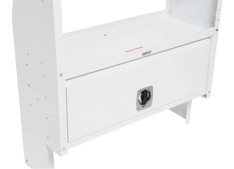 Weather Guard - Secure Storage Module With 1 Drawer 42 X 17 X16in  White Steel Finish - 2607893