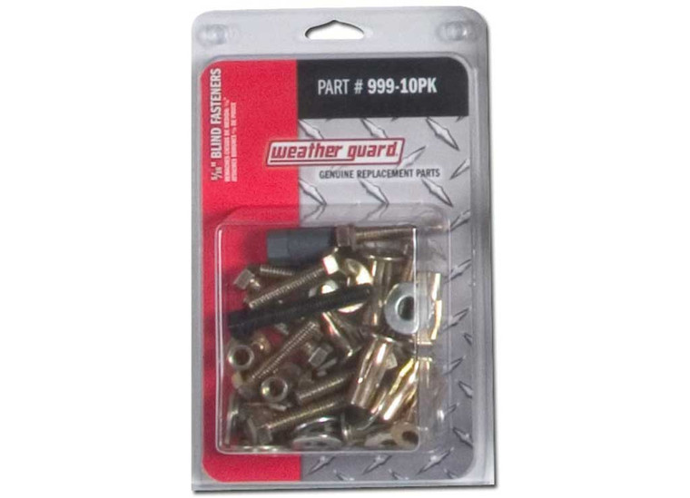 Weather Guard - 5/16 In Blind Fasteners W/bolts Washers & Installation Tool (10 Pk) - 999-10PK