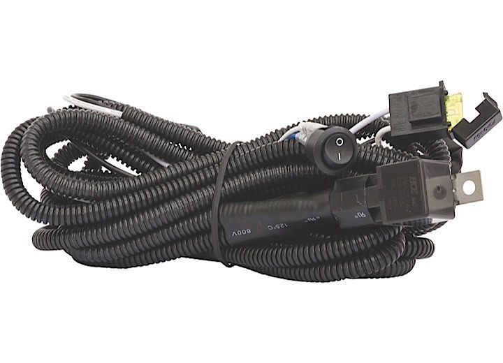 Westin Automotive - Led Accessory Wiring Harness 11ft Long 14 Guage 15 Amp Fuse W/single Connector & Rocker Switch - 09-12000-1