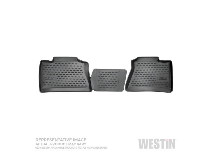 Westin Automotive - 1522 F150 Supercrew Black Profile Floor Liners 2nd Row - 74-12-21030