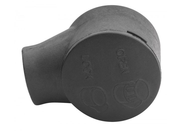 Whitecap - Pkgd Blk Plastic End Fitting W/snap Cap (for 10mm Ball) - G-1130C