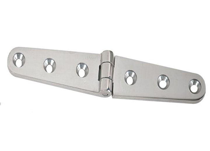 Whitecap - Pkgd Cp Brass Strap Hinge 6in - S-0605C